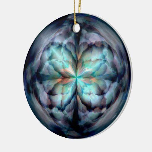 Tempest II (blauw) Keramisch Ornament (Links)