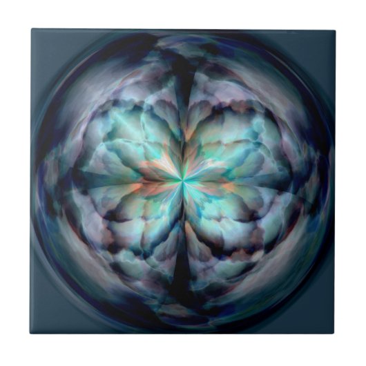 Tempest II (blauw) Tegeltje (Voorkant)