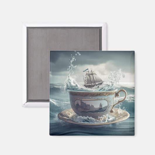 Tempest in een Teacup Magneet (Voorkant / Achterkant)