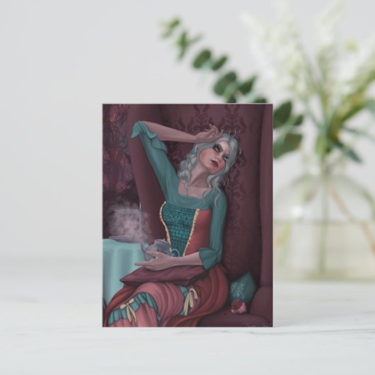 Tempest in een theepot briefkaart (Staand voorkant)