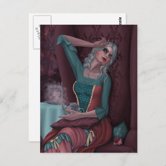 Tempest in een theepot briefkaart (Voorkant / Achterkant)