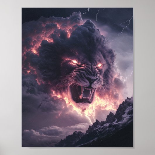 Tempest Leeuw Koning Poster (Voorkant)