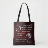 Tempest of Shadows beroemd gemaakt door Brenda K D Tote Bag (Voorkant)
