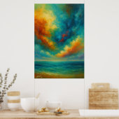 Tempest Serenade Abstract Poster (Keuken)