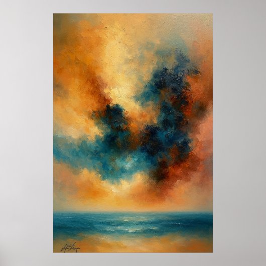 Tempest Serenity Abstract Poster (Voorkant)