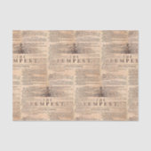 Tempest Shakespeare Play Cream Tissue Paper Tissuepapier (Voorkant)