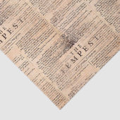 Tempest Shakespeare Play Cream Tissue Paper Tissuepapier (Detail)