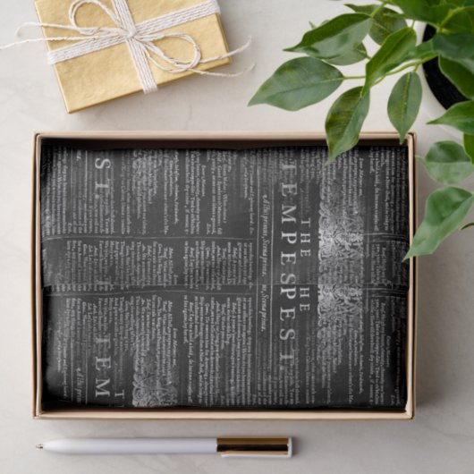 Tempest Shakespeare Play Tissue Paper Tissuepapier (Geschenk)