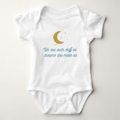 Tempest Shakespeare Quote Baby Bodysuit (Voorkant)