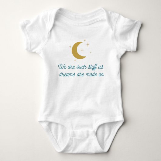 Tempest Shakespeare Quote Baby Bodysuit (Voorkant)