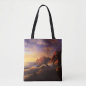 Tempest, Sunset, fijne kunst van Ivan Aivazovsky Tote Bag (Voorkant)