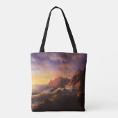 Tempest, Sunset, fijne kunst van Ivan Aivazovsky Tote Bag (Achterkant)