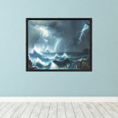 Tempest's roep canvas afdruk (Insitu (Houten vloer))