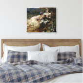 Temping van Sir Percival (Medieval Knight) Canvas Afdruk (Insitu (Slaapkamer))