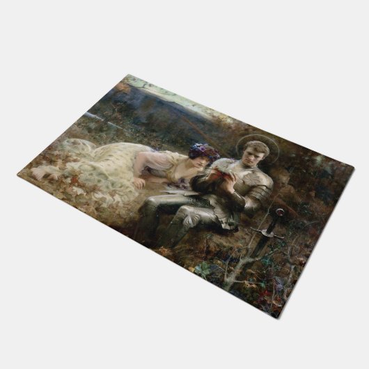 Temping van Sir Percival (Medieval Knight) Deurmat (Schuin)