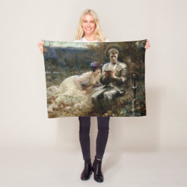 Temping van Sir Percival (Medieval Knight) Fleece Deken