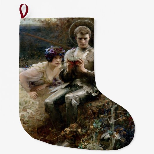 Temping van Sir Percival (Medieval Knight) Grote Kerstsok (Voorkant)