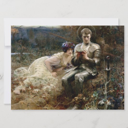 Temping van Sir Percival (Medieval Knight) Kaart (Voorkant)