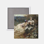 Temping van Sir Percival (Medieval Knight) Magneet (Voorkant / Achterkant)