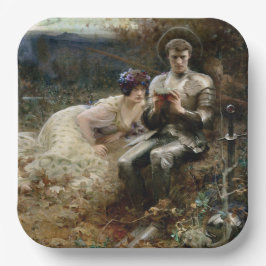 Temping van Sir Percival (Medieval Knight) Papieren Bordje