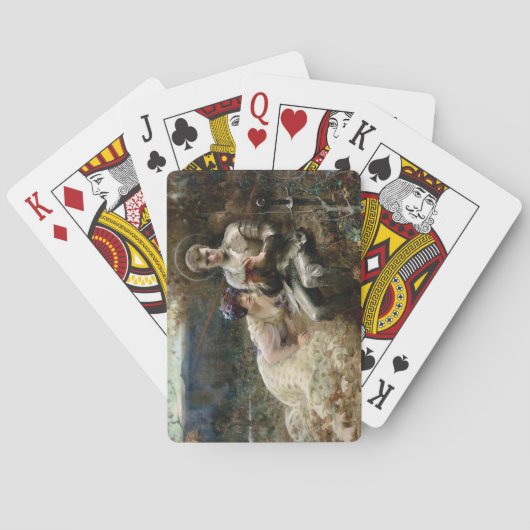 Temping van Sir Percival (Medieval Knight) Pokerkaarten (Achterkant)