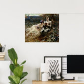 Temping van Sir Percival (Medieval Knight) Poster (Thuiskantoor)