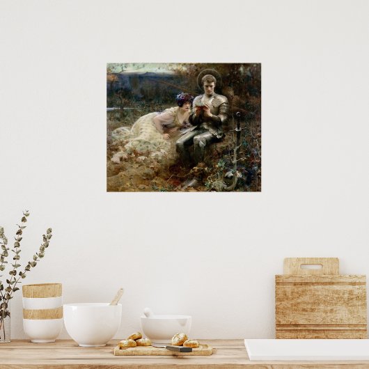 Temping van Sir Percival (Medieval Knight) Poster (Keuken)