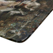 Temping van Sir Percival (Medieval Knight) Snijplank (Hoek)