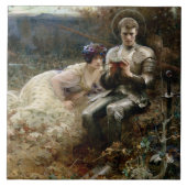 Temping van Sir Percival (Medieval Knight) Tegeltje (Voorkant)