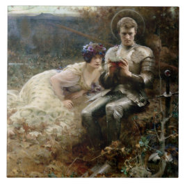 Temping van Sir Percival (Medieval Knight) Tegeltje