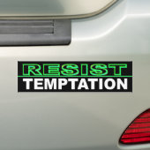 Temping weerstaan bumpersticker (Op auto)