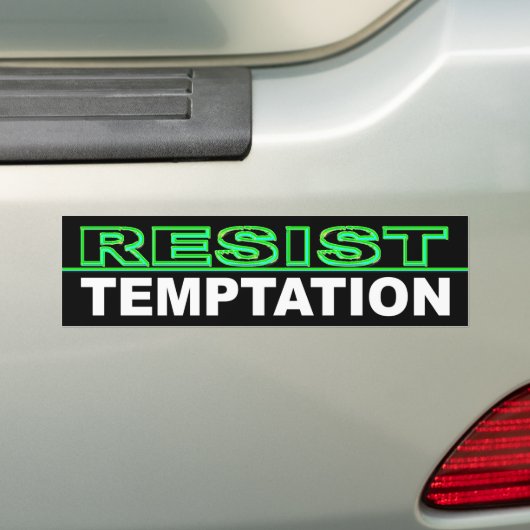 Temping weerstaan bumpersticker (Op auto)