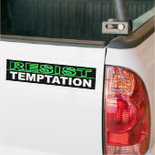 Temping weerstaan bumpersticker (Op Truck)