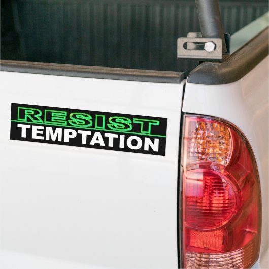 Temping weerstaan bumpersticker (Op Truck)