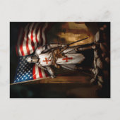 Templar American Knight Briefkaart (Voorkant)
