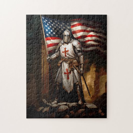 Templar American Knight Legpuzzel (Verticaal)