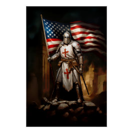 Templar American Knight Perfect Poster