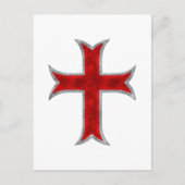 Templar Cross Briefkaart (Voorkant)