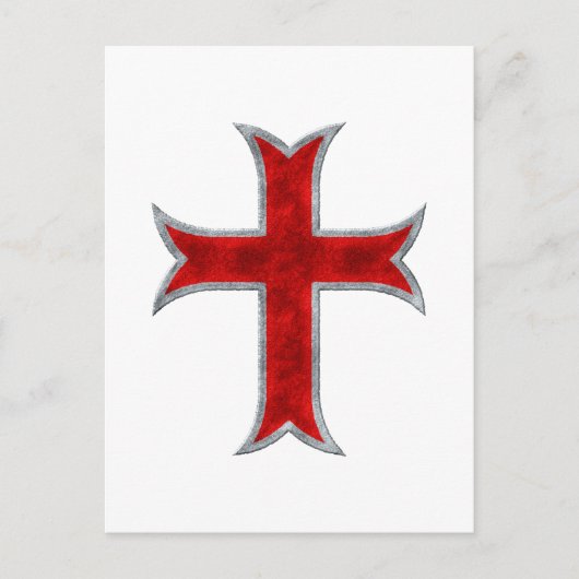 Templar Cross Briefkaart (Voorkant)