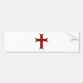 Templar Cross Bumpersticker (Voorkant)