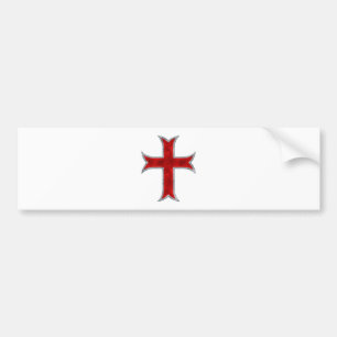 Templar Cross Bumpersticker