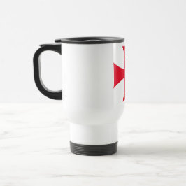 Templar Cross Crusader Travel Mug Reisbeker