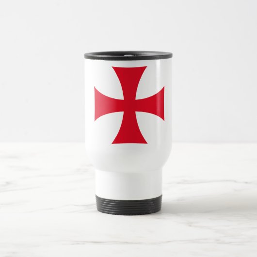 Templar Cross Crusader Travel Mug Reisbeker (Center)