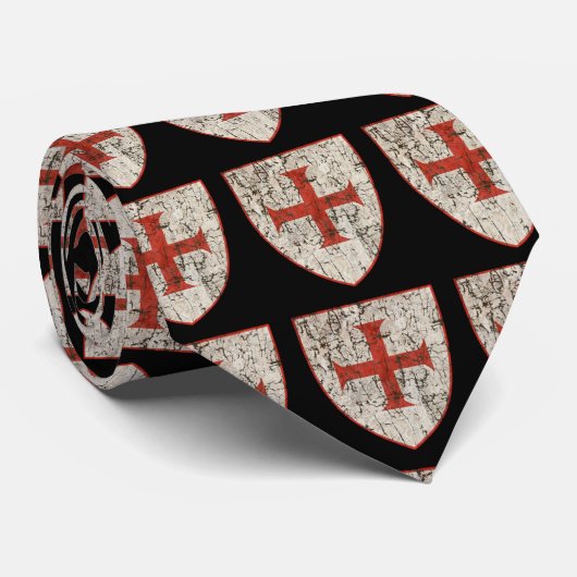 Templar Cross, onderdrukt Stropdas (Opgerold)