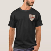Templar Cross, onderdrukt T-shirt (Voorkant)