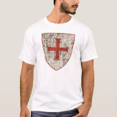 Templar Cross, onderdrukt T-shirt (Voorkant)