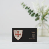 Templar Cross, onderdrukt Visitekaartje (Staand voorkant)