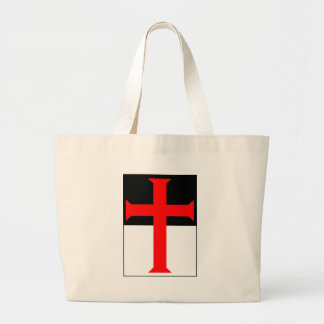Templar Cross op Beausant Grote Tote Bag