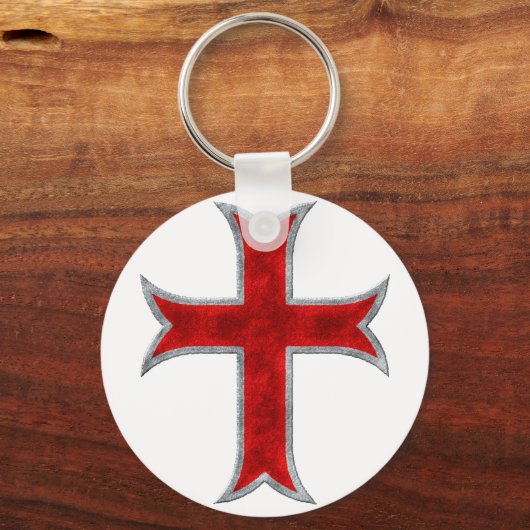 Templar Cross Sleutelhanger (Voorkant)