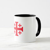 Templar Crusader Jerusalem Cross Coffee Mug Mok (Voorkant rechts)